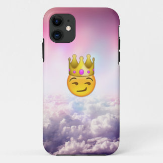 Capas de iphone nebulosas de Emoji da coroa do