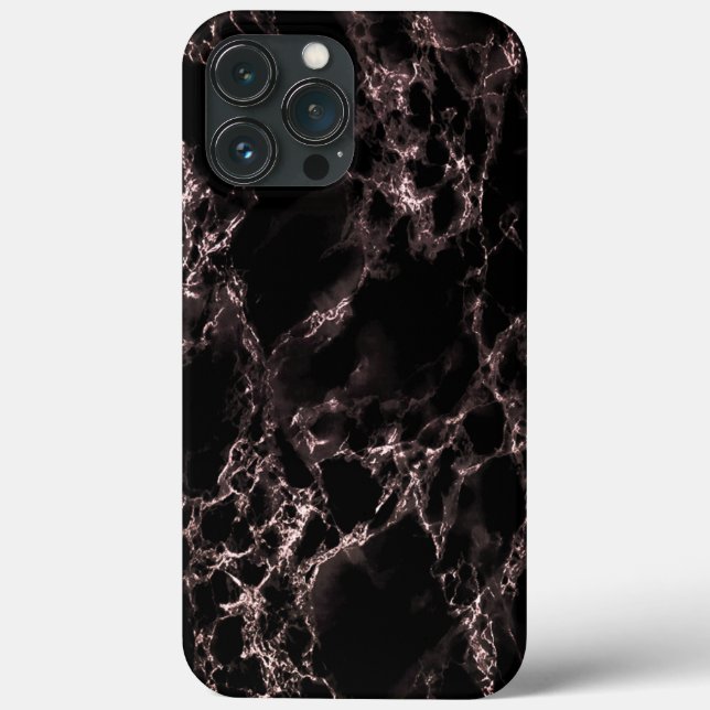 Capas de iphone Negra Negra Design Moderna (Verso)