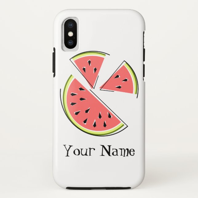 Capas de iphone 'Nome' de Peças de Melancia (Verso)