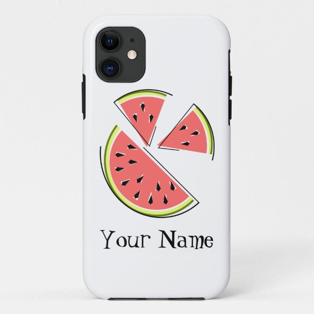 Capas de iphone 'Nome' de Peças de Melancia (Verso)