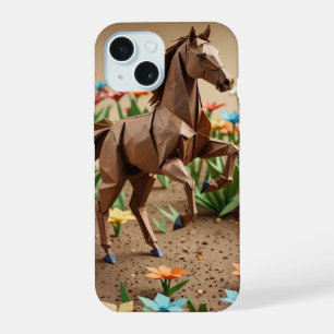Capas de iphone Origami Horse