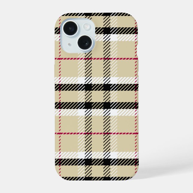 capas de iphone "Padrão de Xadrez clássico" (Verso)