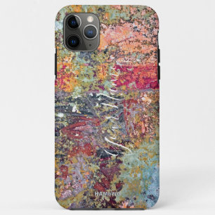 capas de iphone Paint Splatter Procure pêssego HA