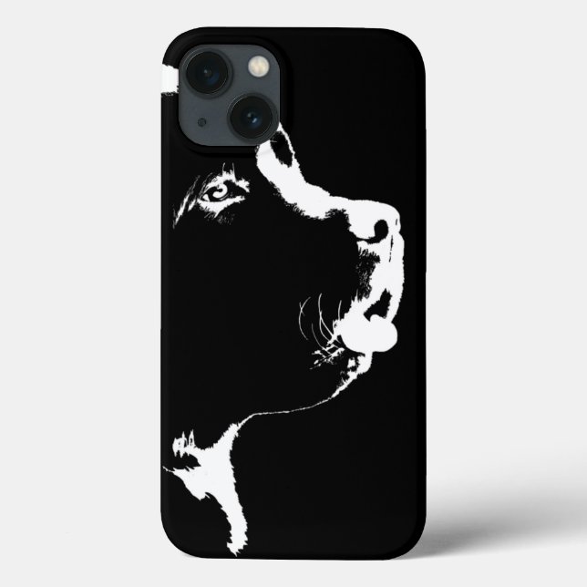 Capas de iPhone para Cão da Terra Nova Cachorro da (Verso)