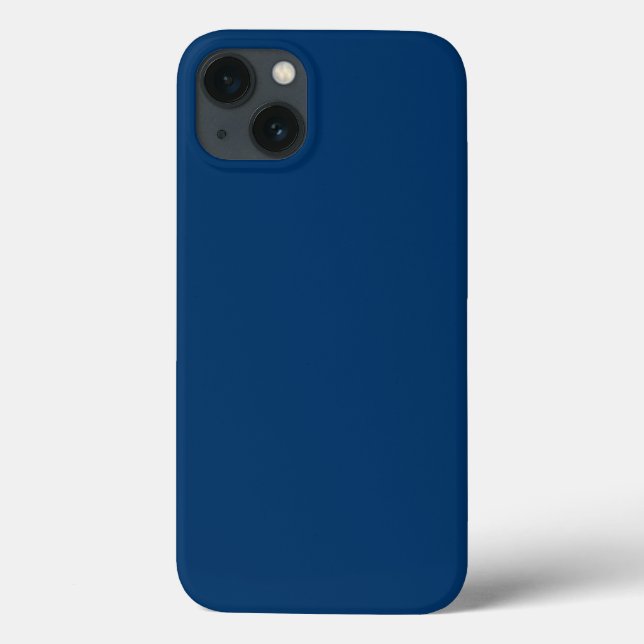 Capas de iphone Personalizada Azul da Meia-Noite (Verso)