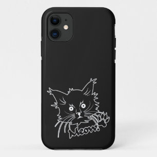 Capas de iphone personalizada Black Cat