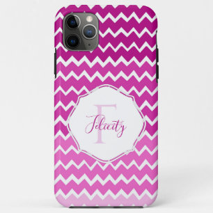 Capas de iphone Personalizada Chevron de Mão Rosa