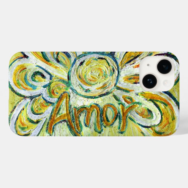 Capas de iphone Personalizada de Arte do Amor Ange (Verso (horizontal))