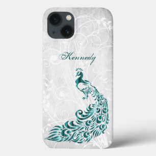 Capas de iphone Personalizada De Cascata Teal Peac