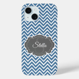 Capas de iphone Personalizada de Chevron Azul