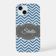 Capas de iphone Personalizada de Chevron Azul