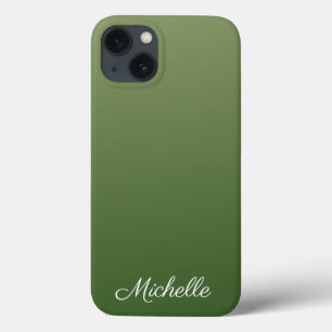 Capas de iphone personalizada de gabinete verde