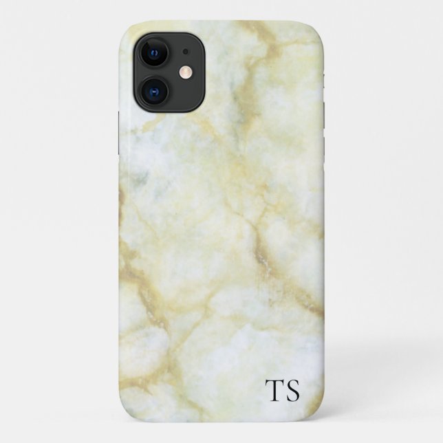 capas de iphone Personalizada de Marble Dourada (Verso)