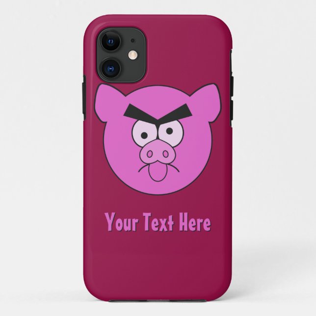 Capas de iphone personalizada do Porco Louco (Verso)