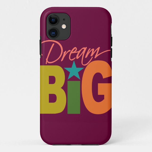 Capas de iphone personalizada Dream BIG (Verso)