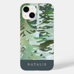 Capas de iphone personalizada invernal da floresta