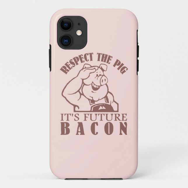 CAPAS DE IPHONE personalizada PIG TO BACON (Verso)