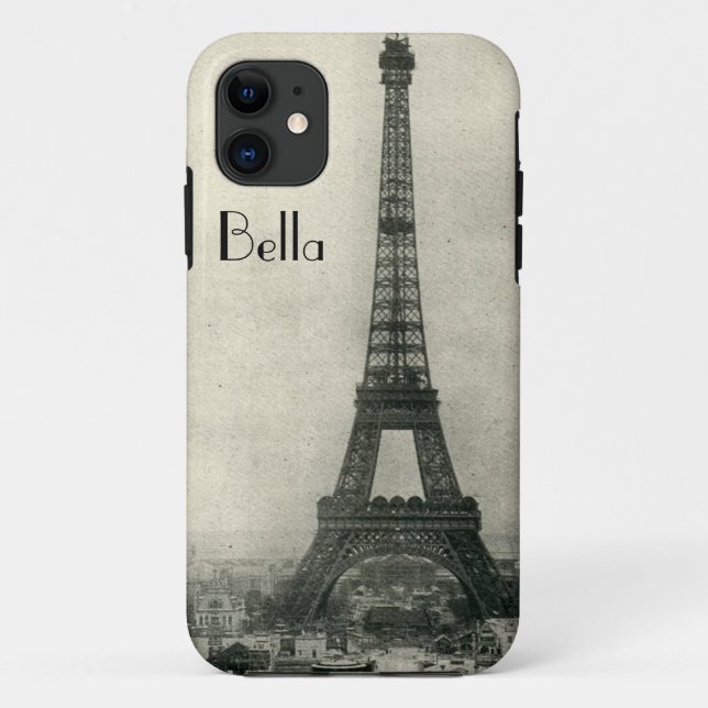 Capas de iphone personalizadas de Paris da torre (Verso)