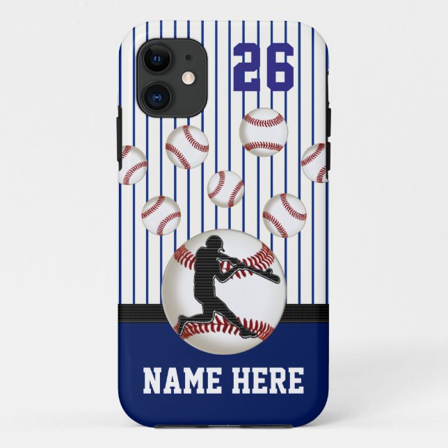 capas de iphone personalizados de basebol mais nov (Verso)