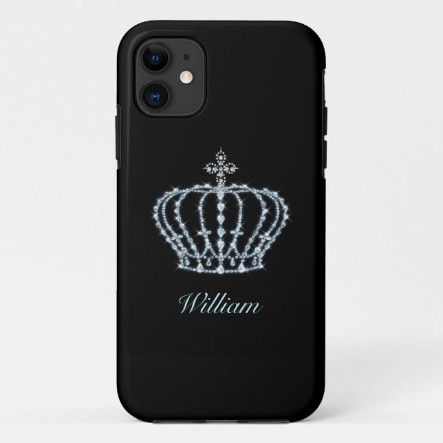 Capas de iphone Personalizável da Coroa Diamond (Verso)