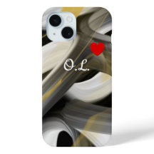 Capas de iPhone Pessoais Tendência Abstrato Preto 