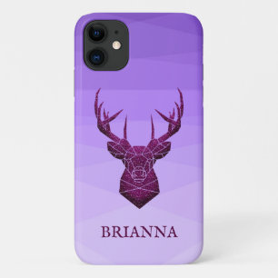 Capas de iphone Poligonal Roxo E De Porco