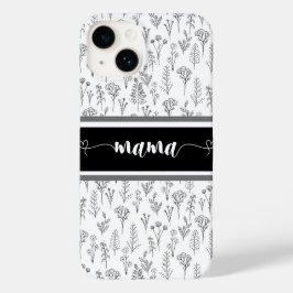 Capas de iphone preta e branca para mamãe