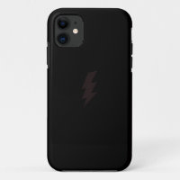 capas de iphone pretas do parafuso de relâmpago