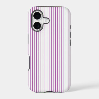 Capas de iphone púrpura e pinstripe branca