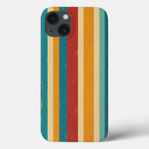 Capas de iphone retrógrada com stripe invertida de