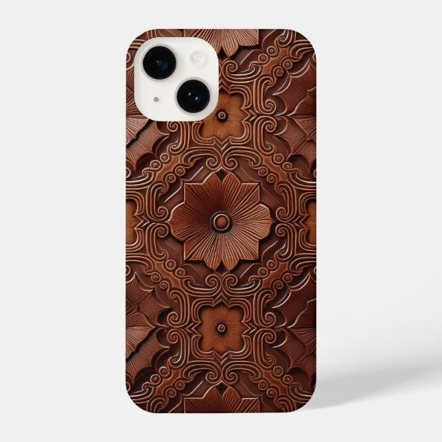 Capas de iphone Rich Mahogany Luxuriosa (Verso)