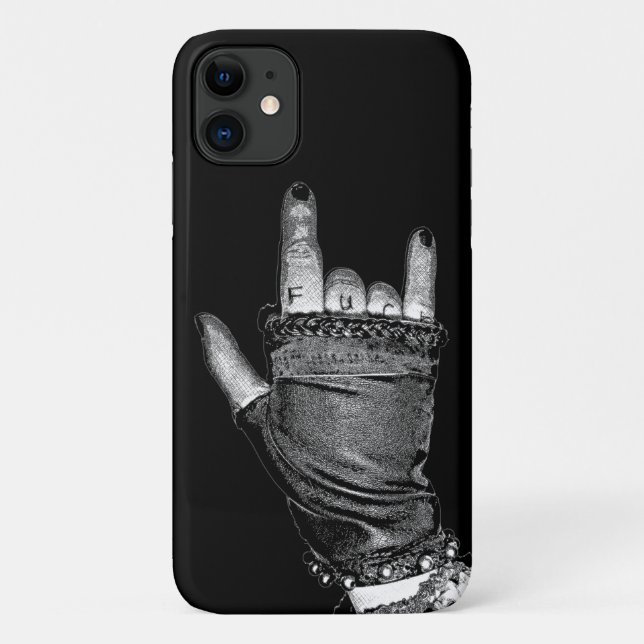 Capas de iPhone Rock Hand (Verso)
