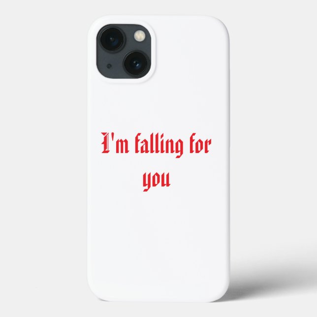Capas de iphone Romântica "Estou Caindo Por Você" (Verso)