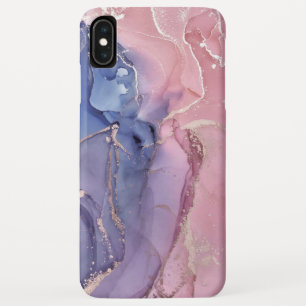 Capas de iphone rosa e azul de casaco mármore