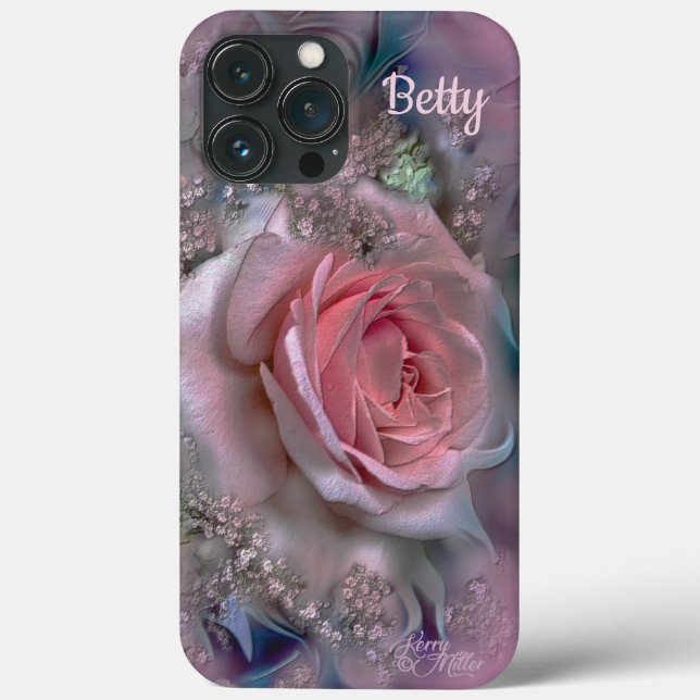 Capas de iphone Rosa Rosa Rosa Elegante (Verso)