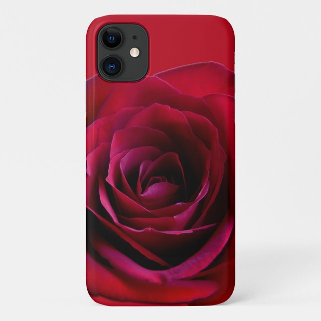Capas de iPhone Rosa Vermelha Capas de iPhone Rosa (Verso)