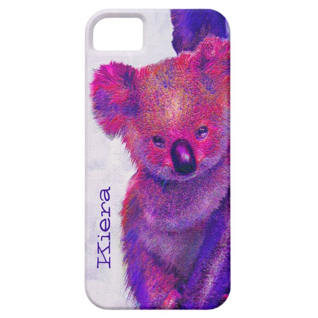 capas de iphone roxas do koala (Traseira)