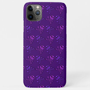 Capas de iphone roxas dos crânios