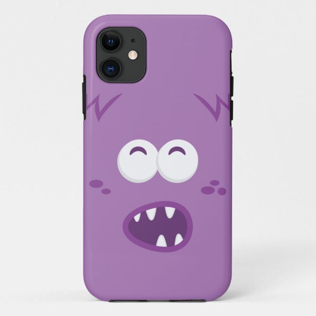 Capas de iphone Roxo Monstro (Verso)