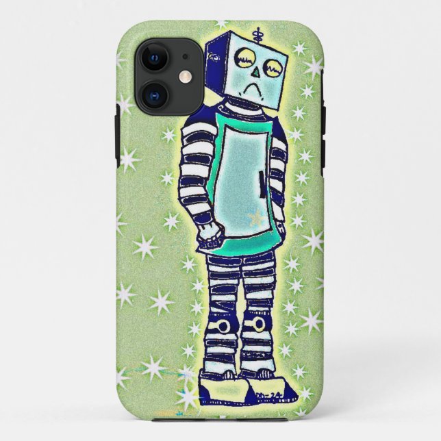 Capas de iphone Sad Robot (Verso)