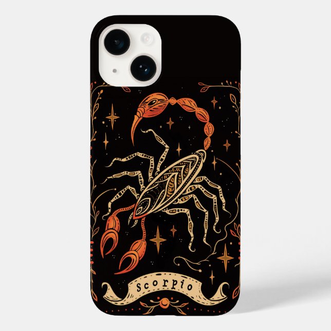 capas de iphone Scorpio Celestial Arte Nociva (Verso)