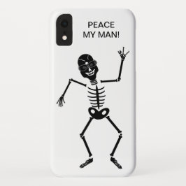 Capas de iphone, símbolo de paz de esqueleto da
