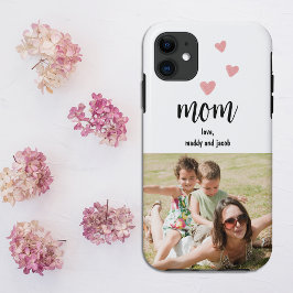 Capas de iphone Simples de Casos de Foto da Mãe