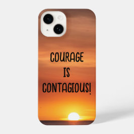 capas de iphone - Sunset com "Coragem é Contagiosa
