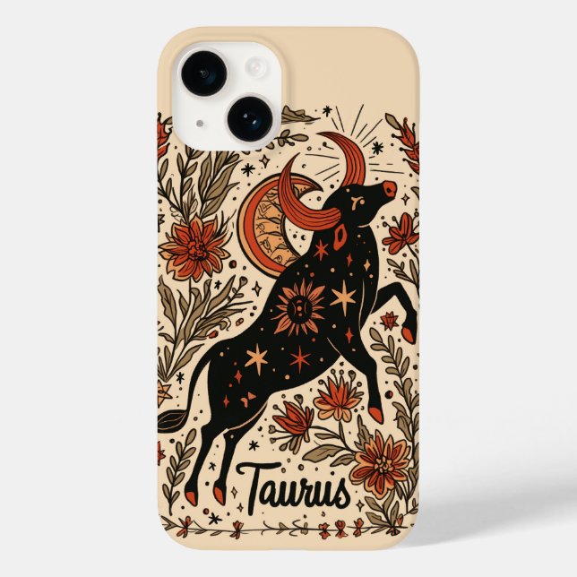 capas de iphone Taurus Celestial Zodiac Art (Verso)