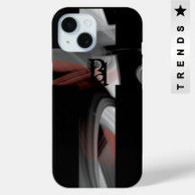 capas de iphone Trend Abstrato Black White Powdery