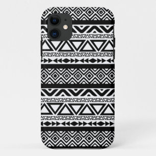 Capas de iphone tribais astecas brancas pretas do