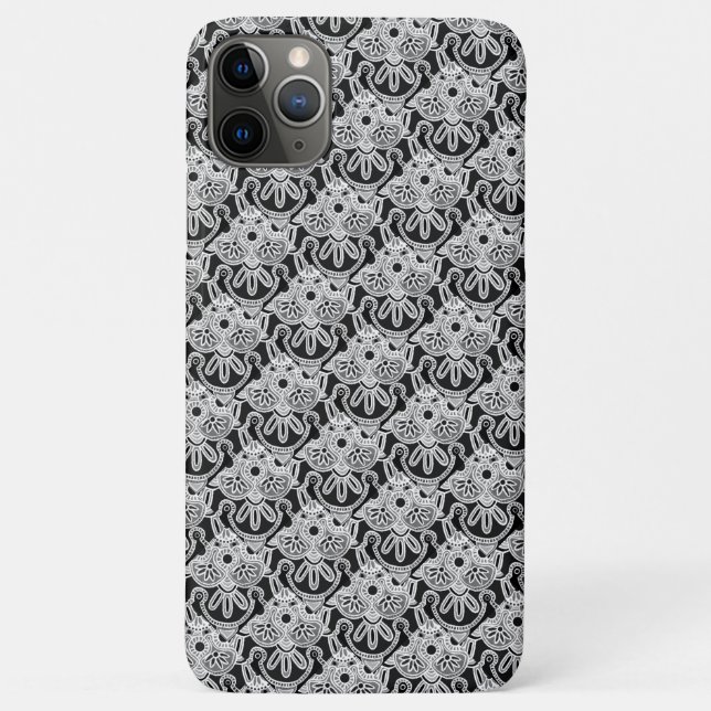 Capas de iphone Tribal Black, White e cinza (Verso)