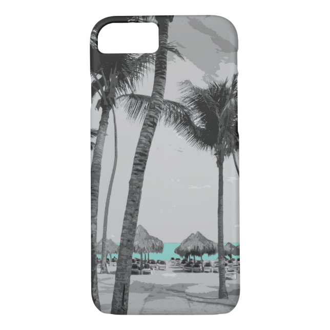 Capas de iphone tropicais da ilha (Verso)