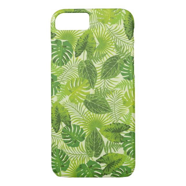 Capas de iphone Tropical Folm Verde Folha (Verso)